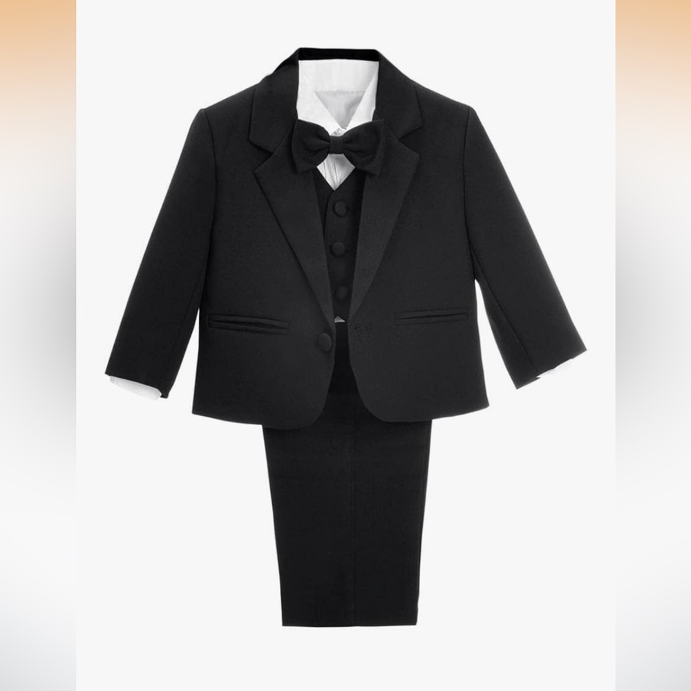 Black Formal Tuxedo Set for Kids